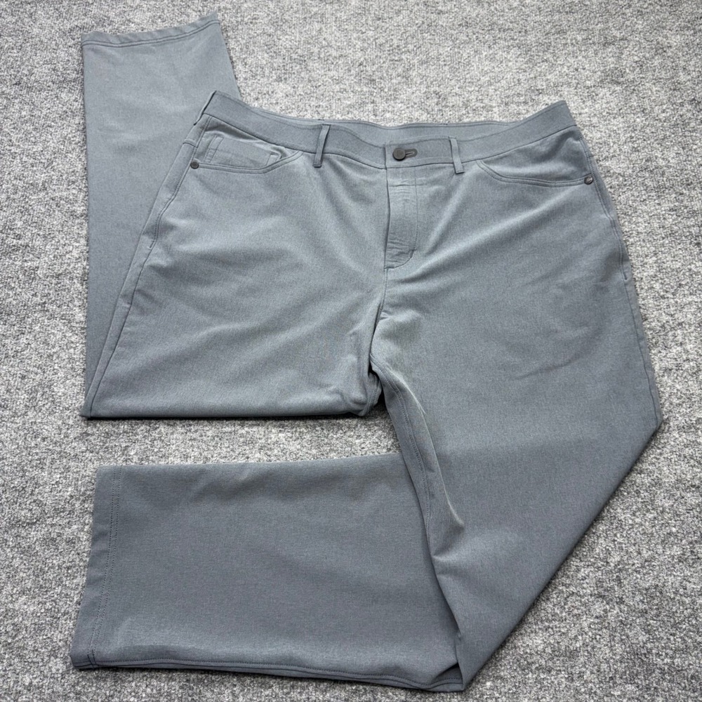 Public Rec Mens All Day Every Day 5-Pocket Straight Pants Grey 38x32 Stretch